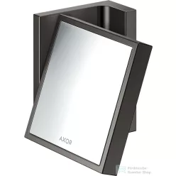   Hansgrohe AXOR UNIVERSAL RECTANGULAR kozmetikai tükör 1,7x nagyítással,polírozott fekete króm 42649330