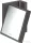 Hansgrohe AXOR UNIVERSAL RECTANGULAR kozmetikai tükör 1,7x nagyítással,szálcsiszolt fekete króm 42649340