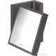 Hansgrohe AXOR UNIVERSAL RECTANGULAR kozmetikai tükör 1,7x nagyítással,szálcsiszolt fekete króm 42649340