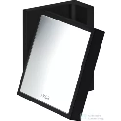   Hansgrohe AXOR UNIVERSAL RECTANGULAR kozmetikai tükör 1,7x nagyítással,matt fekete 42649670
