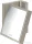 Hansgrohe AXOR UNIVERSAL RECTANGULAR kozmetikai tükör 1,7x nagyítással,szálcsiszolt nikkel 42649820
