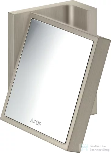 Hansgrohe AXOR UNIVERSAL RECTANGULAR kozmetikai tükör 1,7x nagyítással,szálcsiszolt nikkel 42649820