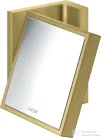 Hansgrohe AXOR UNIVERSAL RECTANGULAR kozmetikai tükör 1,7x nagyítással,szálcsiszolt sárgaréz hatású 42649950