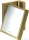 Hansgrohe AXOR UNIVERSAL RECTANGULAR kozmetikai tükör 1,7x nagyítással,polírozott arany hatású 42649990