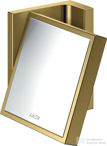 Hansgrohe AXOR UNIVERSAL RECTANGULAR kozmetikai tükör 1,7x nagyítással,polírozott arany hatású 42649990