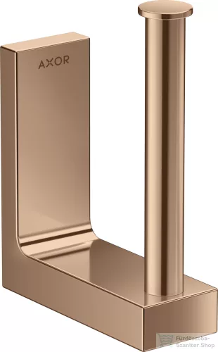Hansgrohe AXOR UNIVERSAL RECTANGULAR pót wc papír tartó,Polírozott vörös arany hatású 42654300