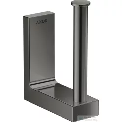   Hansgrohe AXOR UNIVERSAL RECTANGULAR pót wc papír tartó,Polírozott fekete króm 42654330