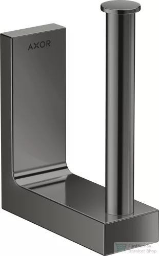 Hansgrohe AXOR UNIVERSAL RECTANGULAR pót wc papír tartó,Polírozott fekete króm 42654330