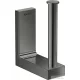 Hansgrohe AXOR UNIVERSAL RECTANGULAR pót wc papír tartó,Polírozott fekete króm 42654330