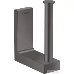   Hansgrohe AXOR UNIVERSAL RECTANGULAR pót wc papír tartó,szálcsiszolt fekete króm 42654340