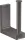 Hansgrohe AXOR UNIVERSAL RECTANGULAR pót wc papír tartó,szálcsiszolt fekete króm 42654340