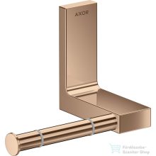   Hansgrohe AXOR UNIVERSAL RECTANGULAR wc papír tartó,polírozott vörös arany hatású 42656300