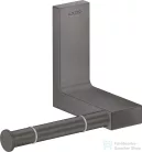 Hansgrohe AXOR UNIVERSAL RECTANGULAR wc papír tartó,szálcsiszolt fekete króm 42656340