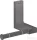 Hansgrohe AXOR UNIVERSAL RECTANGULAR wc papír tartó,szálcsiszolt fekete króm 42656340
