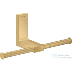   Hansgrohe AXOR UNIVERSAL RECTANGULAR dupla wc papír tartó,szálcsiszolt arany hatású 42657250