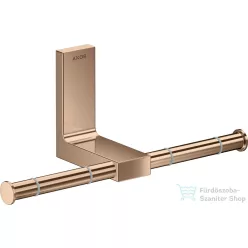   Hansgrohe AXOR UNIVERSAL RECTANGULAR dupla wc papír tartó,polírozott vörös arany hatású 42657300