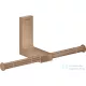 Hansgrohe AXOR UNIVERSAL RECTANGULAR dupla wc papír tartó,szálcsiszolt vörös arany hatású 42657310