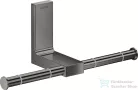 Hansgrohe AXOR UNIVERSAL RECTANGULAR dupla wc papír tartó,polírozott fekete króm 42657330