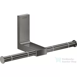   Hansgrohe AXOR UNIVERSAL RECTANGULAR dupla wc papír tartó,polírozott fekete króm 42657330