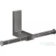Hansgrohe AXOR UNIVERSAL RECTANGULAR dupla wc papír tartó,polírozott fekete króm 42657330