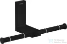 Hansgrohe AXOR UNIVERSAL RECTANGULAR dupla wc papír tartó,matt fekete 42657670