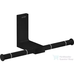   Hansgrohe AXOR UNIVERSAL RECTANGULAR dupla wc papír tartó,matt fekete 42657670