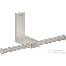   Hansgrohe AXOR UNIVERSAL RECTANGULAR dupla wc papír tartó,rozsdamentes acél hatású 42657800