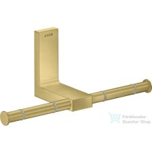   Hansgrohe AXOR UNIVERSAL RECTANGULAR dupla wc papír tartó,szálcsiszolt sárgaréz hatású 42657950