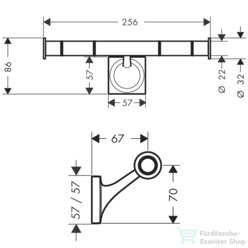 Hansgrohe Axor Starck Organic  Wc-papír tartó 42736000