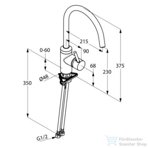 Kludi Bozz oldalkaros mosogatócsap 428030576