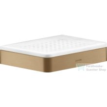   Hansgrohe AXOR UNIVERSAL SOFTSQUARE fali szappantartó,szálcsiszolt bronz 42803140