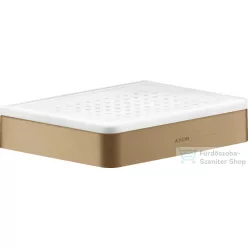   Hansgrohe AXOR UNIVERSAL SOFTSQUARE fali szappantartó,szálcsiszolt bronz 42803140