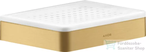 Hansgrohe AXOR UNIVERSAL SOFTSQUARE fali szappantartó,szálcsiszolt arany hatású 42803250