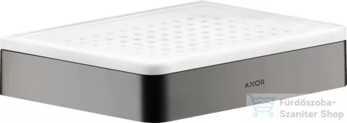 Hansgrohe AXOR UNIVERSAL SOFTSQUARE fali szappantartó,polírozott fekete króm 42803330