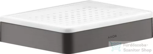 Hansgrohe AXOR UNIVERSAL SOFTSQUARE fali szappantartó,szálcsiszolt fekete króm 42803340