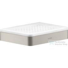   Hansgrohe AXOR UNIVERSAL SOFTSQUARE fali szappantartó,rozsdamentes acél hatású 42803800