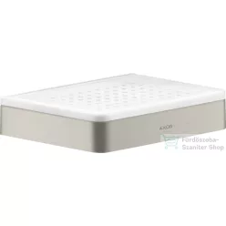   Hansgrohe AXOR UNIVERSAL SOFTSQUARE fali szappantartó,rozsdamentes acél hatású 42803800