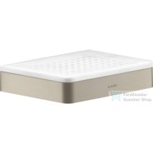   Hansgrohe AXOR UNIVERSAL SOFTSQUARE fali szappantartó,szálcsiszolt nikkel 42803820