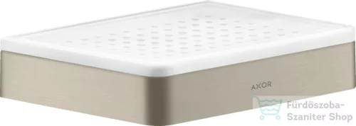 Hansgrohe AXOR UNIVERSAL SOFTSQUARE fali szappantartó,szálcsiszolt nikkel 42803820