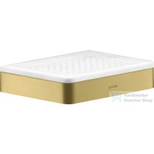   Hansgrohe AXOR UNIVERSAL SOFTSQUARE fali szappantartó,szálcsiszolt sárgaréz hatású 42803950