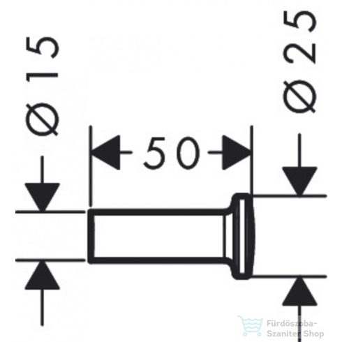 Hansgrohe AXOR UNIVERSAL CIRCULAR akasztó,polírozott vörös arany hatású 42811300