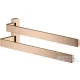 Hansgrohe AXOR UNIVERSAL SOFTSQUARE 40,9 cm-es dupla törölközőtartó,polírozott vörös arany hatású 42821300