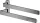 Hansgrohe AXOR UNIVERSAL SOFTSQUARE 40,9 cm-es dupla törölközőtartó,polírozott fekete króm 42821330