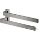 Hansgrohe AXOR UNIVERSAL SOFTSQUARE 40,9 cm-es dupla törölközőtartó,polírozott fekete króm 42821330