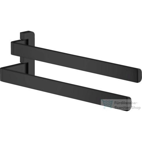 Hansgrohe AXOR UNIVERSAL SOFTSQUARE 40,9 cm-es dupla törölközőtartó,matt fekete 42821670