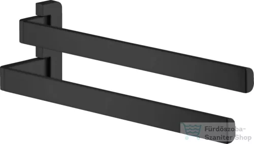 Hansgrohe AXOR UNIVERSAL SOFTSQUARE 40,9 cm-es dupla törölközőtartó,matt fekete 42821670