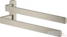 Hansgrohe AXOR UNIVERSAL SOFTSQUARE 40,9 cm-es dupla törölközőtartó,szálcsiszolt nikkel 42821820