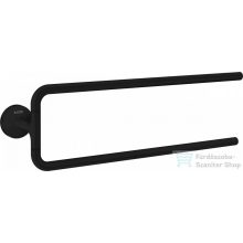   Hansgrohe AXOR UNIVERSAL CIRCULAR dupla fali törölközőtartó, matt fekete 42822670