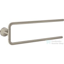   Hansgrohe AXOR UNIVERSAL CIRCULAR 49 cm-es dupla fali törölközőtartó,szálcsiszolt nikkel 42822820