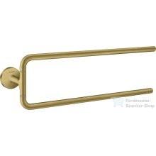   Hansgrohe AXOR UNIVERSAL CIRCULAR 49 cm-es dupla fali törölközőtartó,szálcsiszolt sárgaréz hatású 42822950